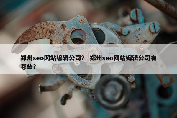 郑州seo网站编辑公司？ 郑州seo网站编辑公司有哪些？