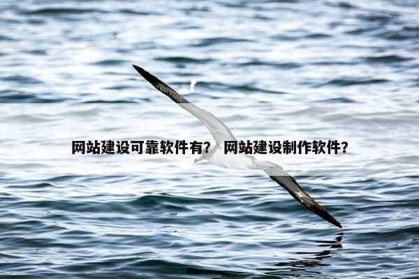 网站建设可靠软件有？ 网站建设制作软件？