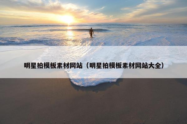 明星拍模板素材网站（明星拍模板素材网站大全）