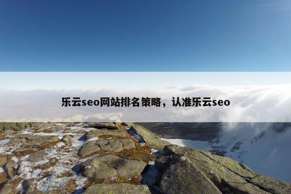 乐云seo网站排名策略，认准乐云seo