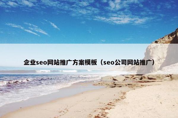 企业seo网站推广方案模板（seo公司网站推广）