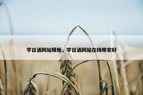 学日语网站模板，学日语网站在线哪家好
