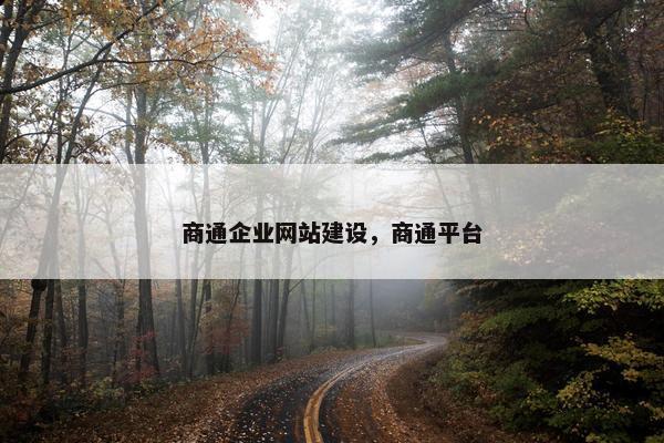 商通企业网站建设，商通平台