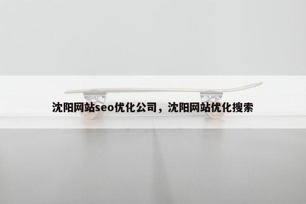 沈阳网站seo优化公司，沈阳网站优化搜索