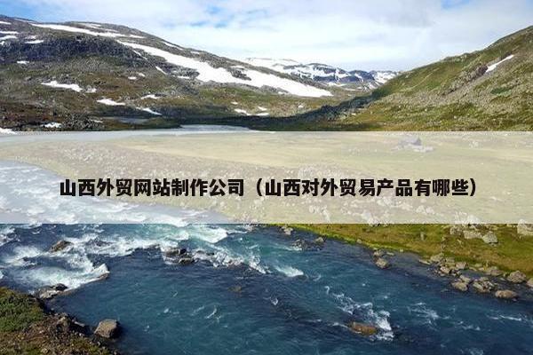 山西外贸网站制作公司（山西对外贸易产品有哪些）