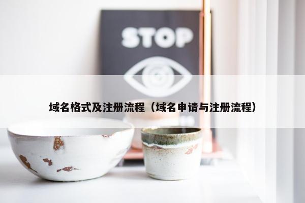 域名格式及注册流程（域名申请与注册流程）