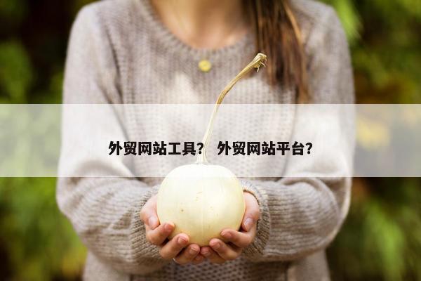 外贸网站工具？ 外贸网站平台？