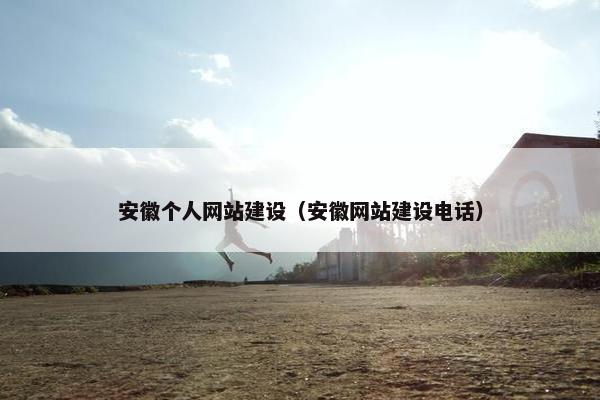 安徽个人网站建设（安徽网站建设电话）