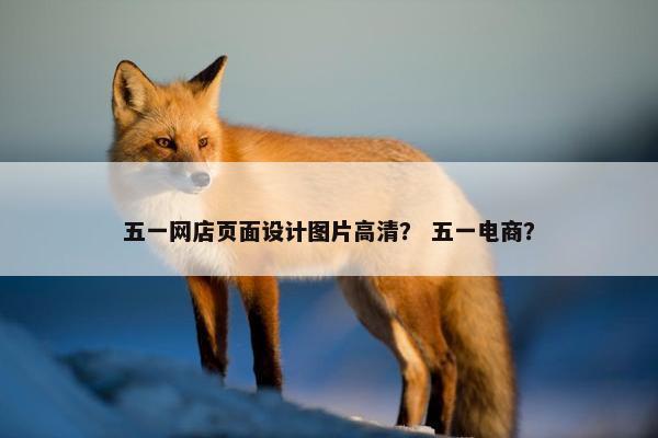 五一网店页面设计图片高清？ 五一电商？