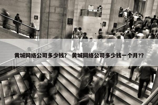 黄城网络公司多少钱？ 黄城网络公司多少钱一个月?？