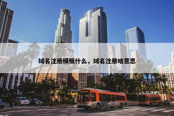 域名注册模板什么，域名注册啥意思