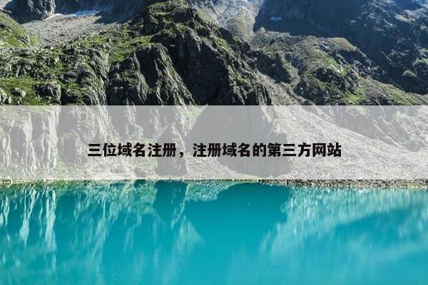 三位域名注册，注册域名的第三方网站