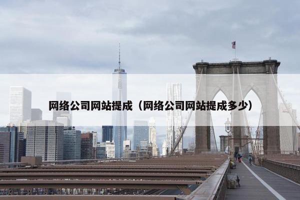 网络公司网站提成（网络公司网站提成多少）