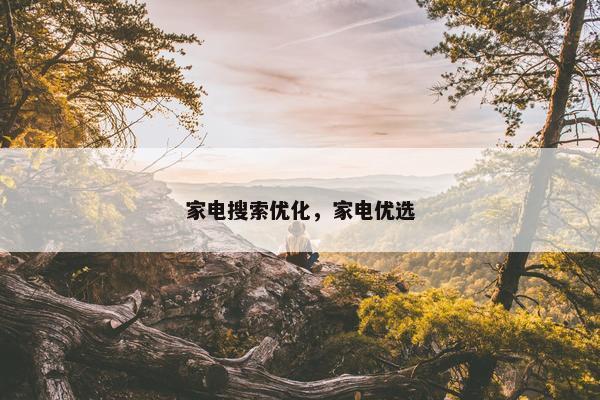 家电搜索优化，家电优选