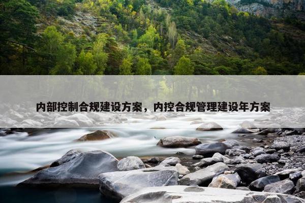 内部控制合规建设方案，内控合规管理建设年方案