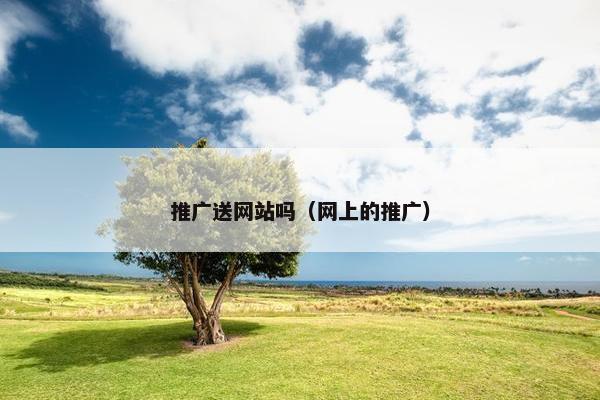推广送网站吗（网上的推广）