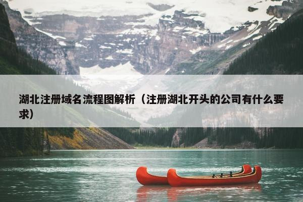 湖北注册域名流程图解析（注册湖北开头的公司有什么要求）
