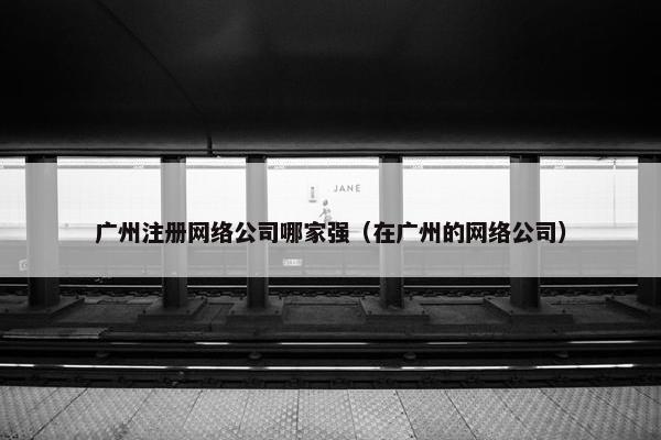 广州注册网络公司哪家强（在广州的网络公司）