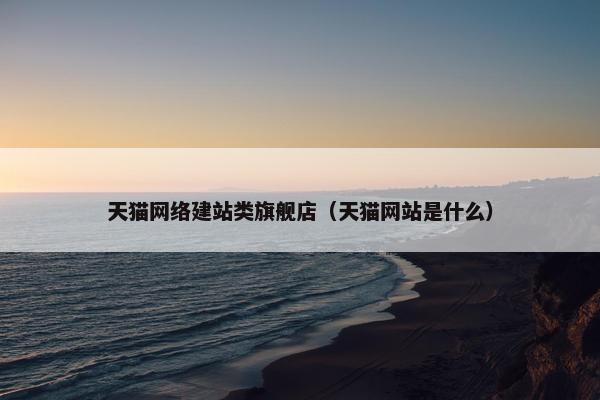天猫网络建站类旗舰店（天猫网站是什么）