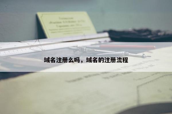 域名注册么吗，域名的注册流程