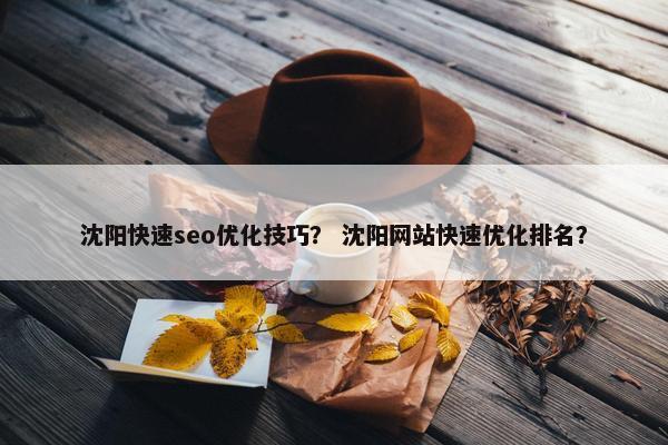 沈阳快速seo优化技巧？ 沈阳网站快速优化排名？