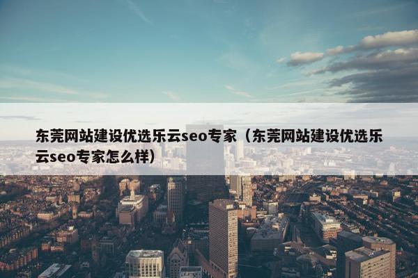 东莞网站建设优选乐云seo专家（东莞网站建设优选乐云seo专家怎么样）