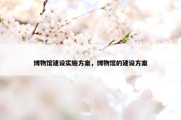 博物馆建设实施方案，博物馆的建设方案