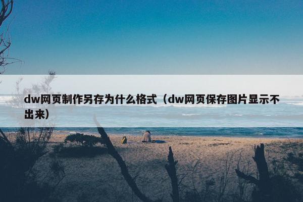 dw网页制作另存为什么格式（dw网页保存图片显示不出来）
