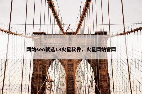 网站seo就选13火星软件，火星网站官网
