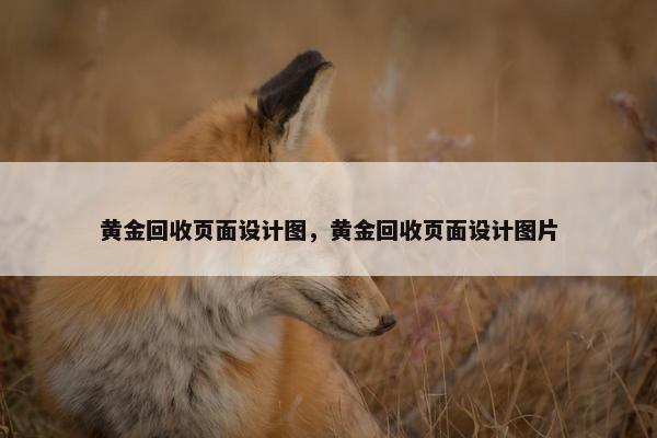 黄金回收页面设计图，黄金回收页面设计图片