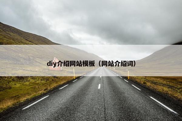 diy介绍网站模板（网站介绍词）