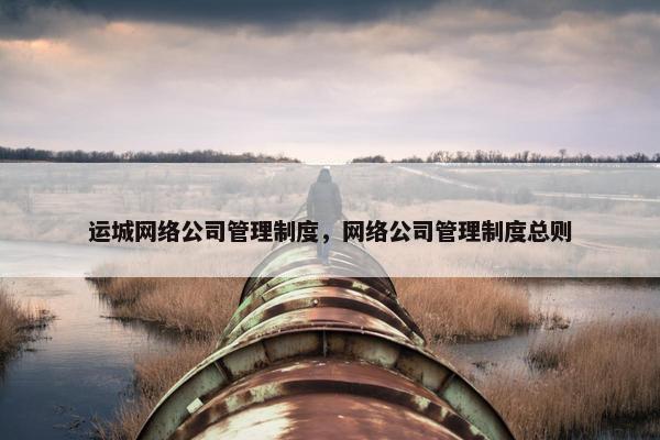 运城网络公司管理制度，网络公司管理制度总则