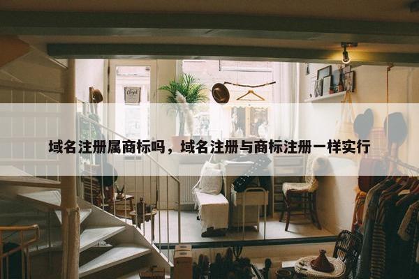 域名注册属商标吗，域名注册与商标注册一样实行