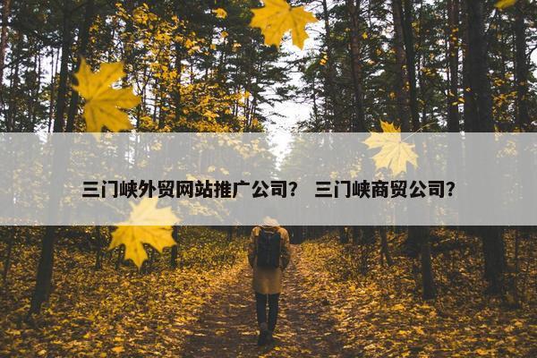 三门峡外贸网站推广公司？ 三门峡商贸公司？