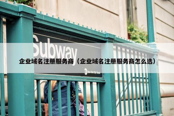 企业域名注册服务商（企业域名注册服务商怎么选）