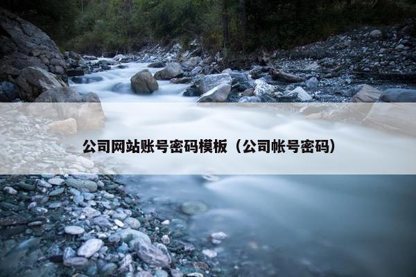 公司网站账号密码模板（公司帐号密码）