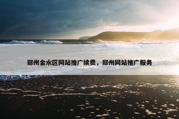 郑州金水区网站推广续费，郑州网站推广服务