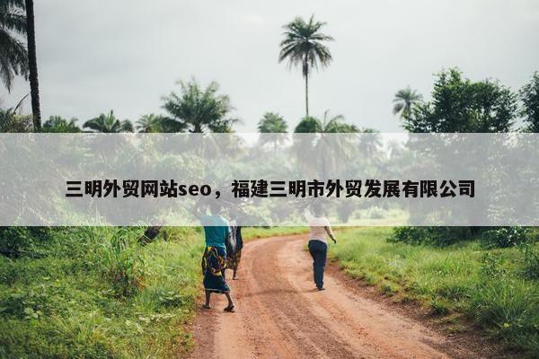 三明外贸网站seo，福建三明市外贸发展有限公司