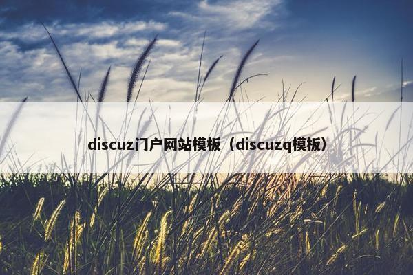 discuz门户网站模板（discuzq模板）