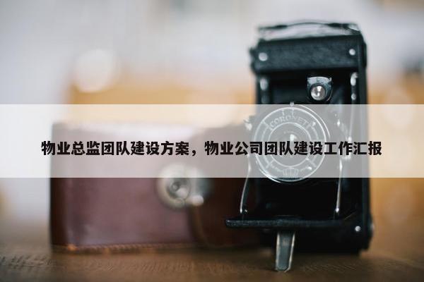 物业总监团队建设方案，物业公司团队建设工作汇报