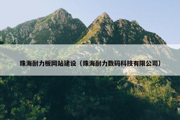 珠海耐力板网站建设（珠海耐力数码科技有限公司）