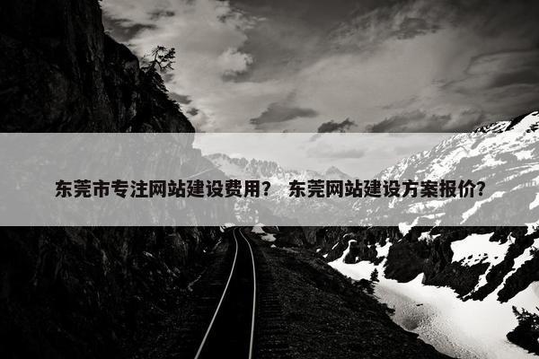 东莞市专注网站建设费用？ 东莞网站建设方案报价？