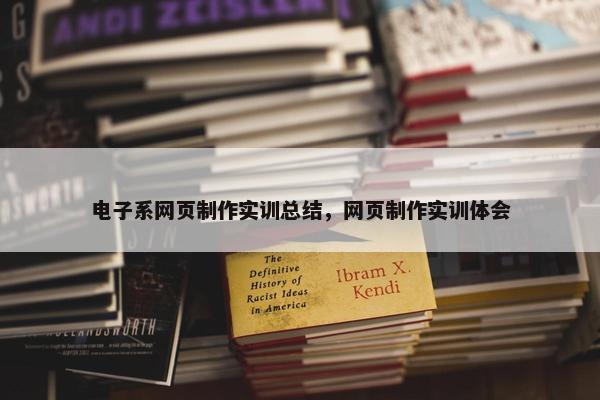 电子系网页制作实训总结，网页制作实训体会