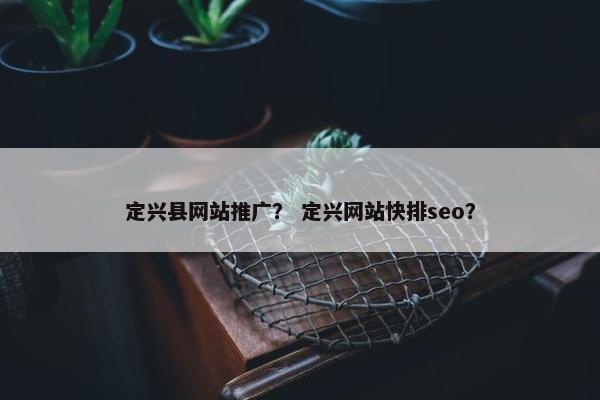 定兴县网站推广？ 定兴网站快排seo？