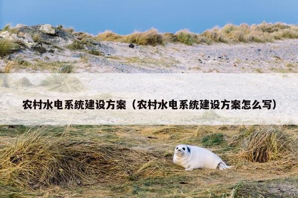 农村水电系统建设方案（农村水电系统建设方案怎么写）