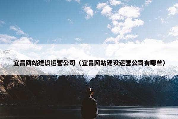 宜昌网站建设运营公司（宜昌网站建设运营公司有哪些）