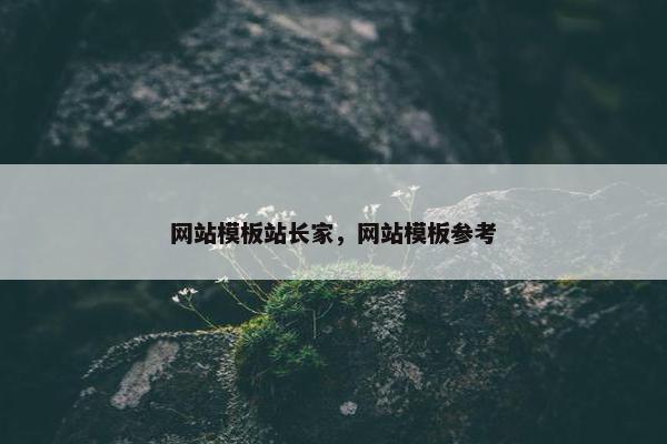 网站模板站长家，网站模板参考