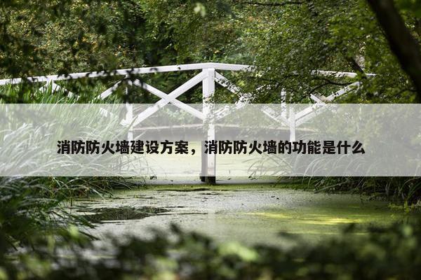 消防防火墙建设方案，消防防火墙的功能是什么