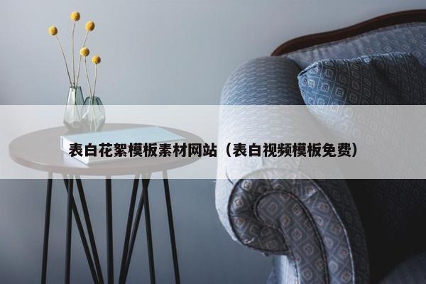表白花絮模板素材网站（表白视频模板免费）