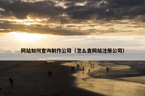 网站如何查询制作公司（怎么查网站注册公司）